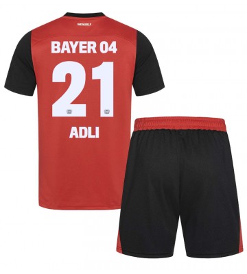 Bayer Leverkusen Amine Adli #21 Hemmakläder Barn 2024-25 Kortärmad (+ Korta byxor)